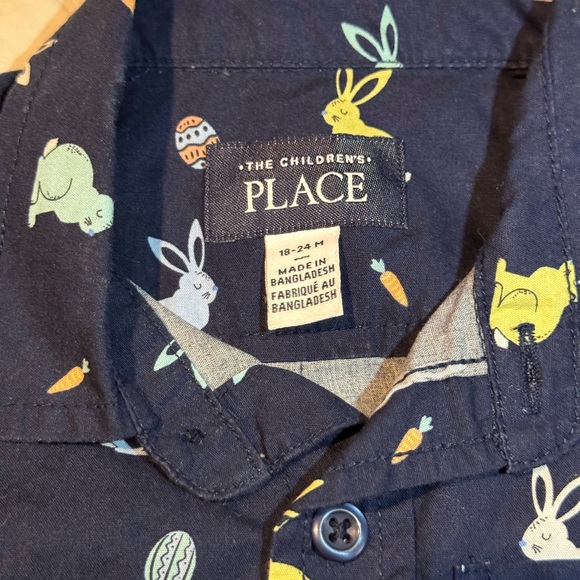 Children place animal print shirt and pant set - Picture 2 of 3